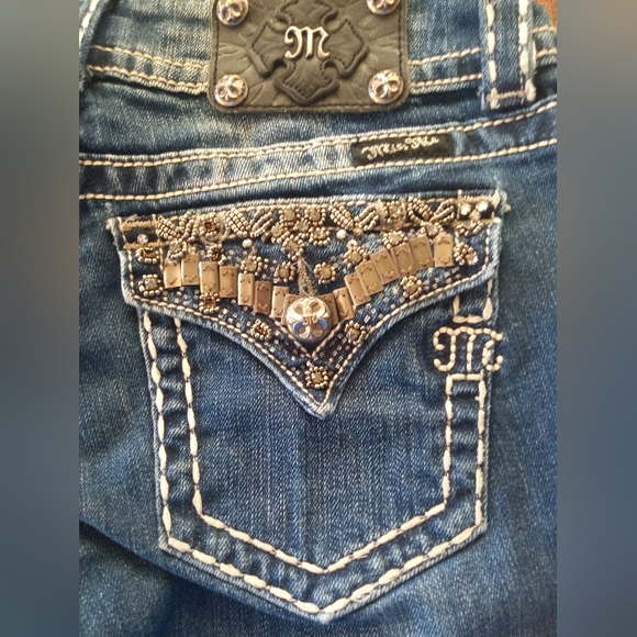 🔥 Miss Me Womens (28 W - 32 L) Boot Stylish Blue Jeans. 🔥 FINAL PRICE 🔥 - Picture 5 of 7
